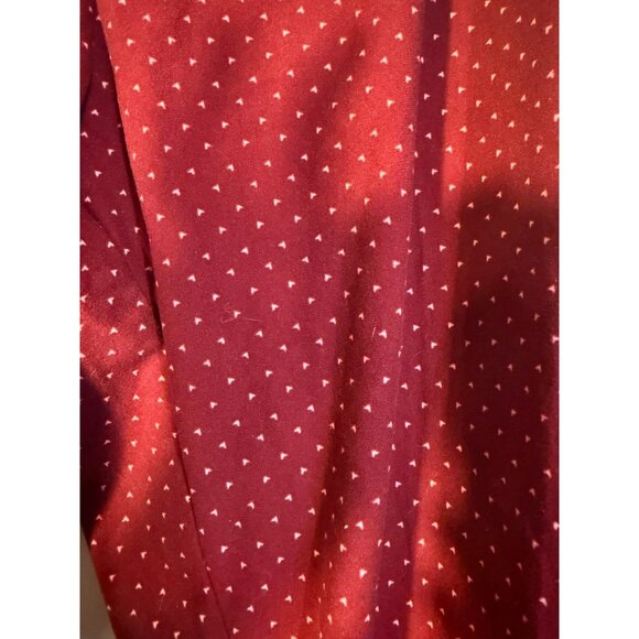 Calvin Klein Womens XL Lounge Pants Sleep Pajamas Red Polka Dot Cozy Retro Vibes - Picture 3 of 3